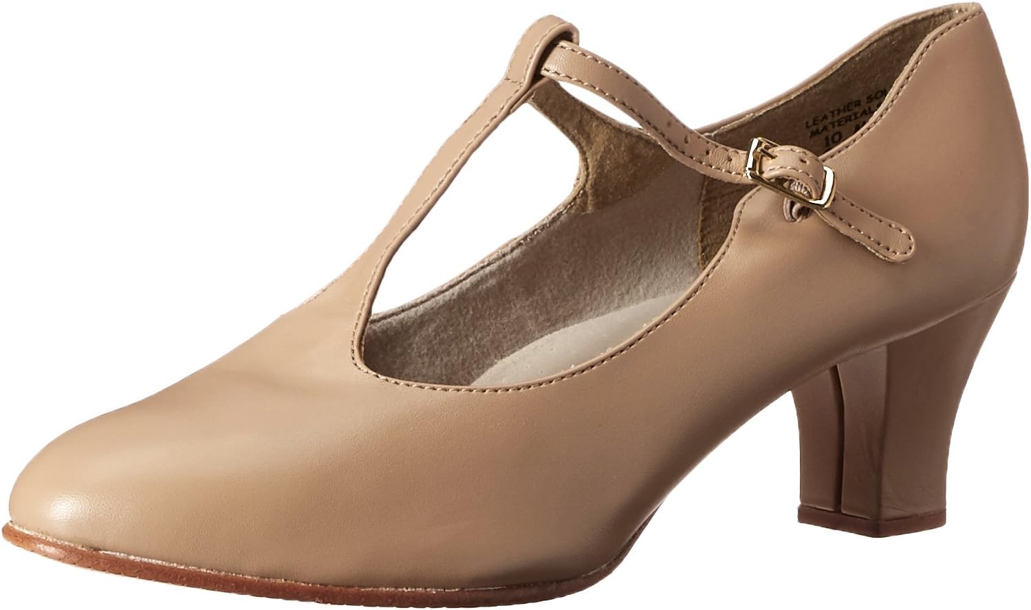 Capezio Womens Jr. Footlight T-Strap Dance Shoes for Comfort