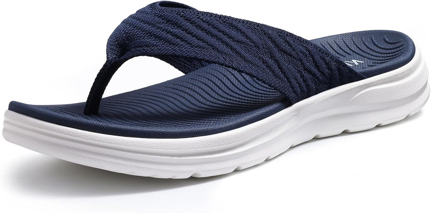 KIDMI Women's Sport Flip Flops for Comfortable Summer Walking