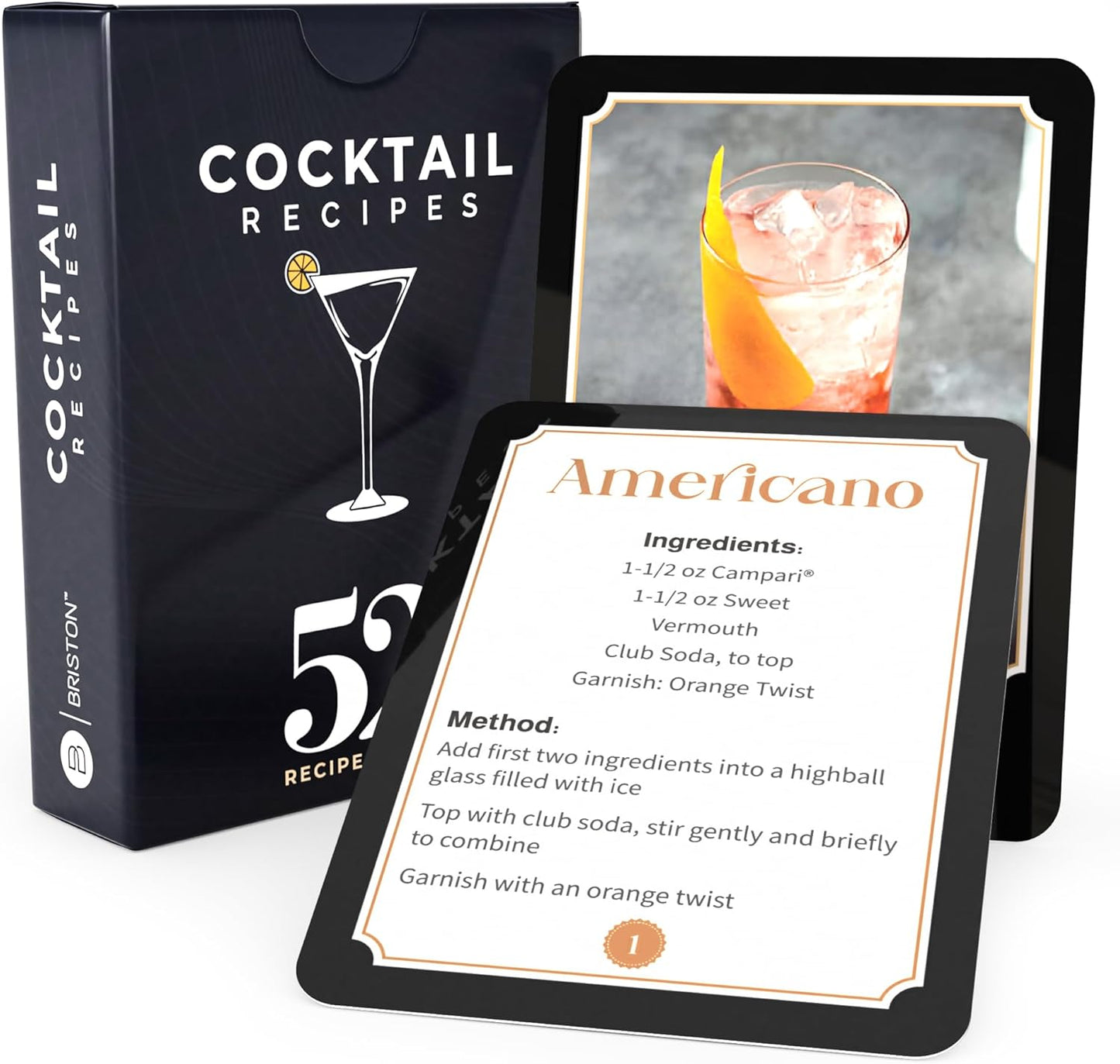 52 Cocktail Recipes Flash Cards - Master Mixology!