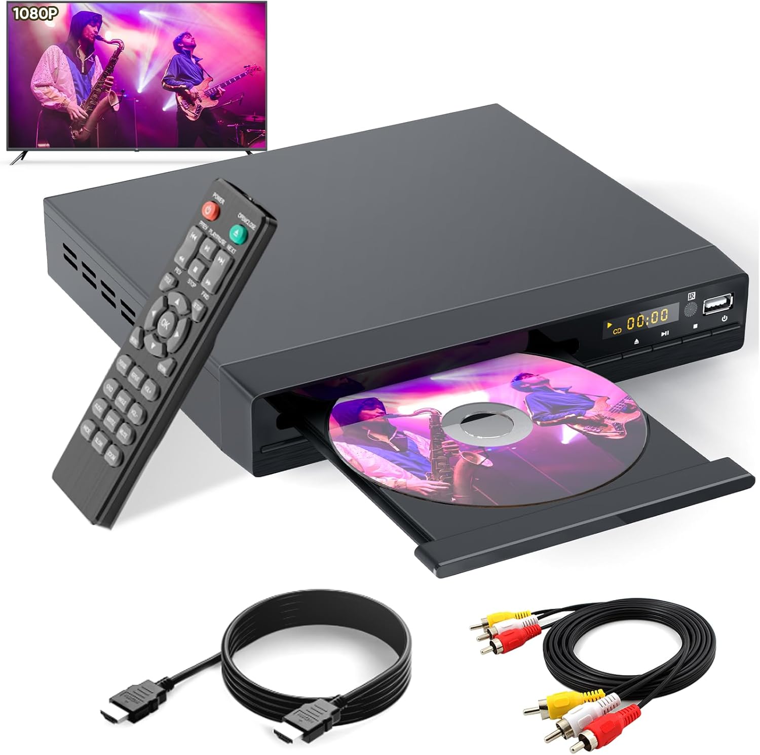 All Region Free DVD Player with HDMI and 1080P Upscaling