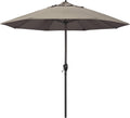 California Umbrella Casa Series 9ft Round Patio Umbrella in Taupe