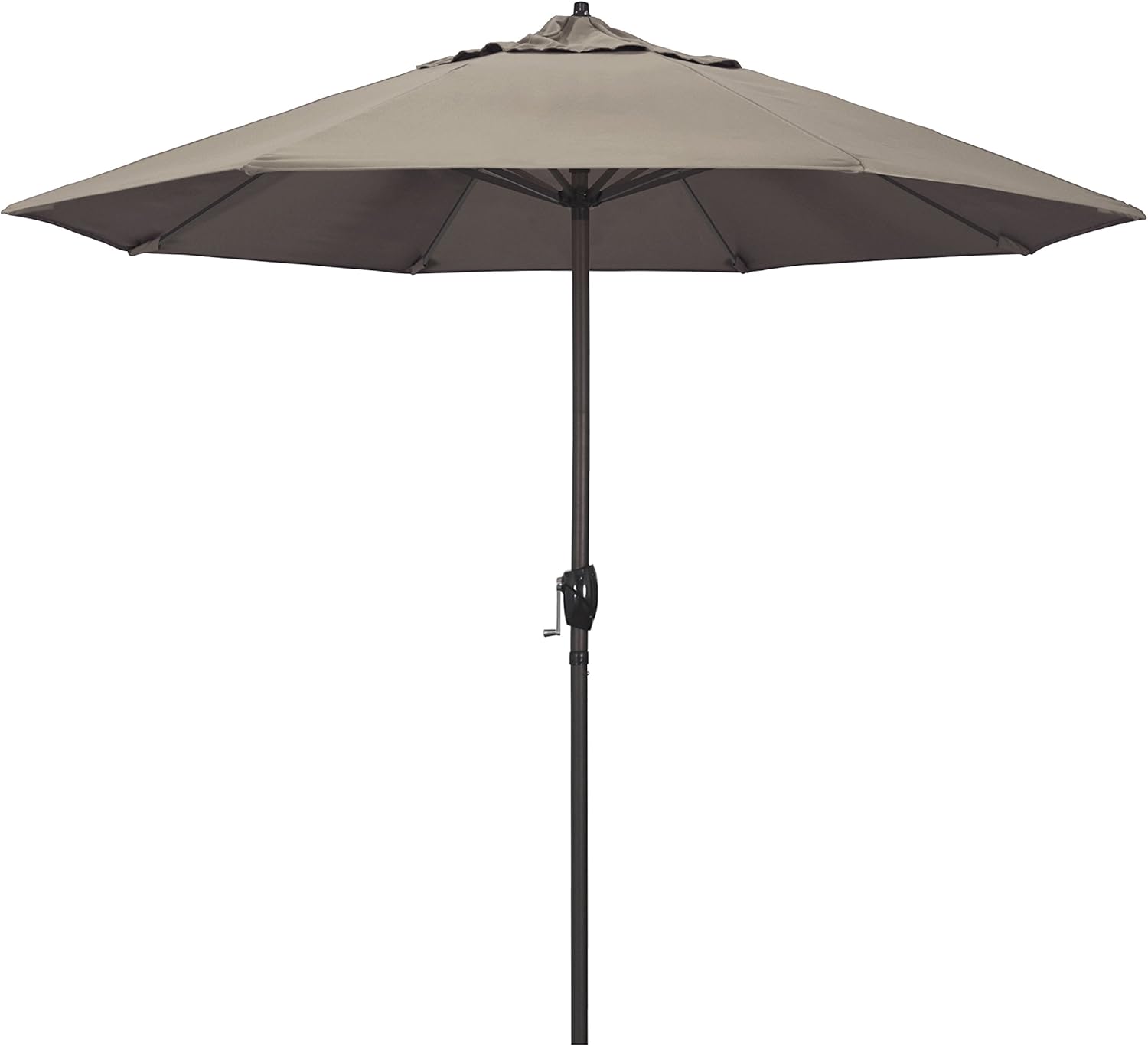 California Umbrella Casa Series 9ft Round Patio Umbrella in Taupe