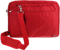 Navitech Red Carry Case for Portable DVD Players - Protective Travel