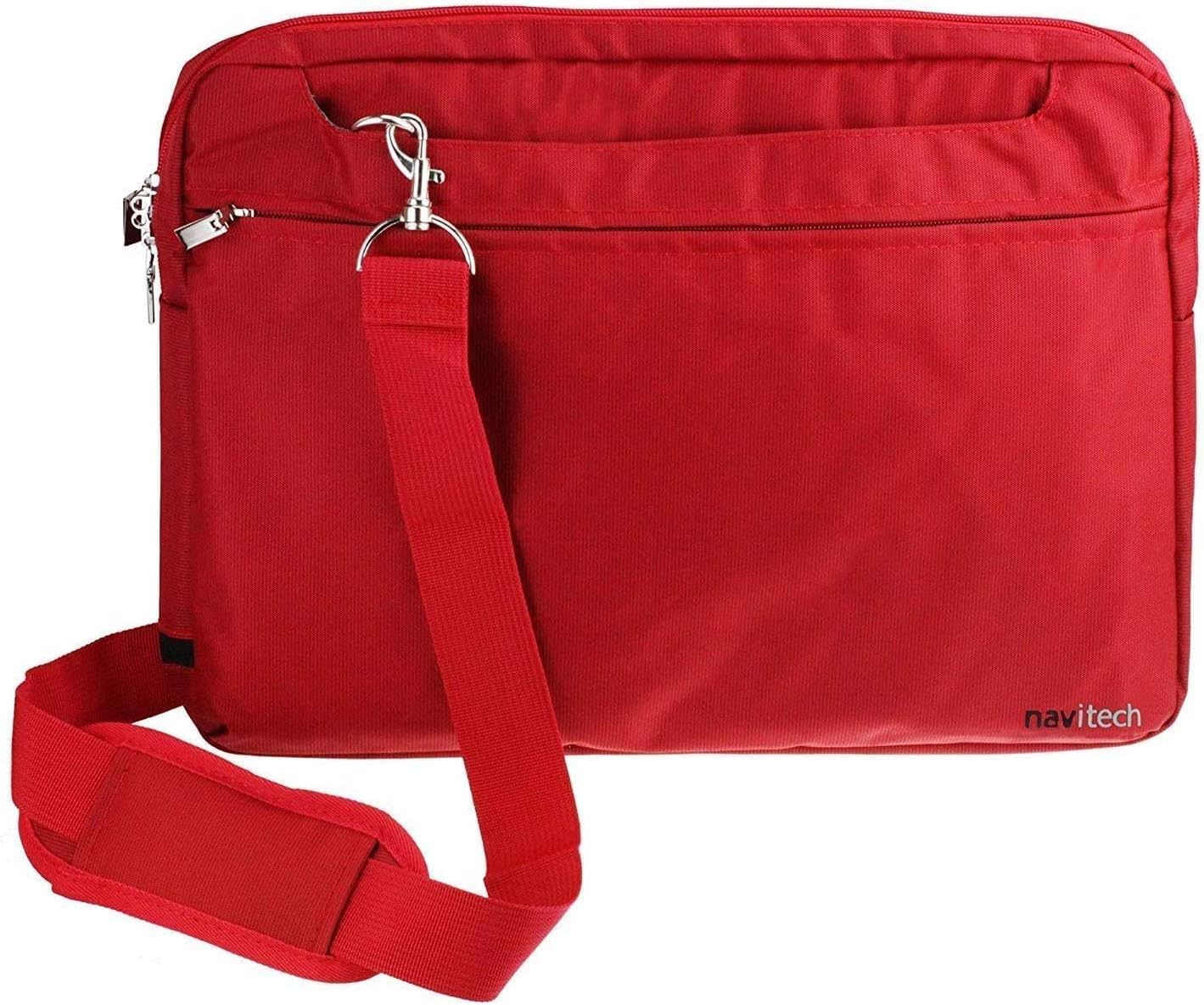 Navitech Red Carry Case for Portable DVD Players - Ultimate Protection