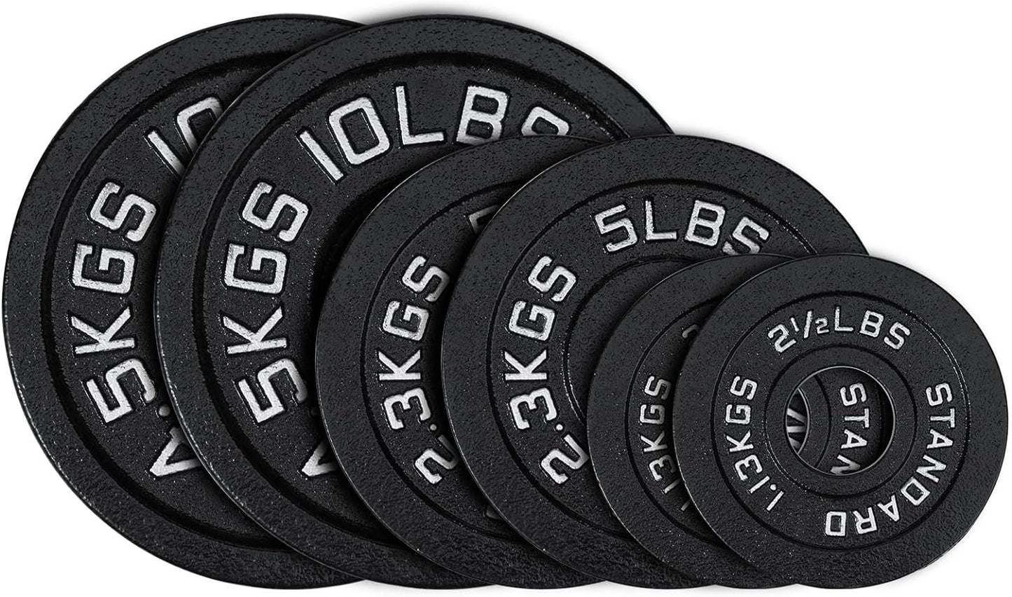 Cast Iron Olympic Weight Plates Set for Strength Training