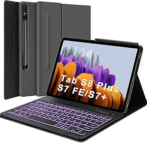Samsung Galaxy Tab S8 Plus Keyboard Case with Backlit Design