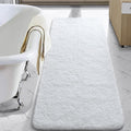 Bathroom Rug Runner 24x60 in White - Soft Thick Microfiber Bath Mat