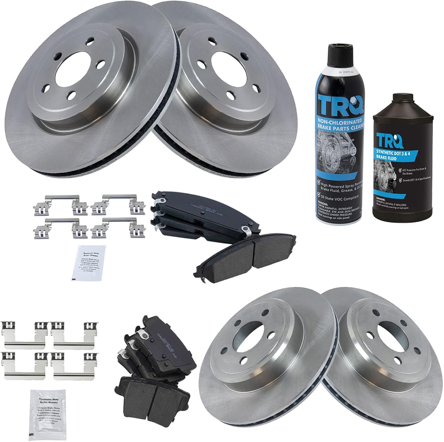 TRQ Brake Pad & Rotor Kit for Chrysler 300 & Dodge Charger