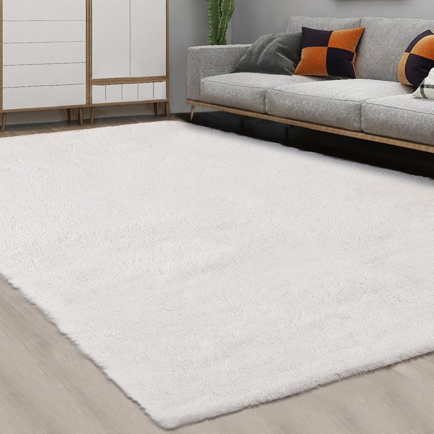 CAROMIO 8x10 Fluffy Shag Rug - Ultra Soft and Cozy for Home