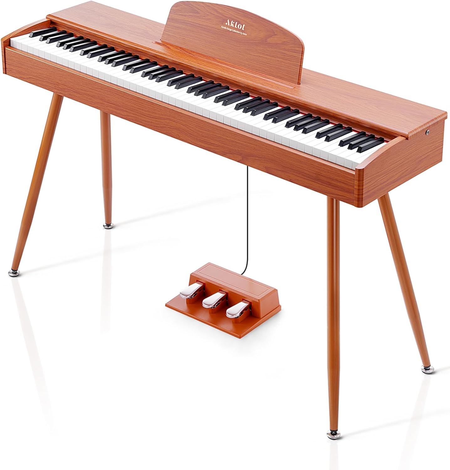 AKLOT 88-Key Weighted Digital Piano: French Dream Sound, Bluetooth MIDI
