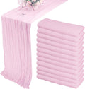 12 Pack 10ft Cheesecloth Table Runner 35x120 in Pink Purple - Boho