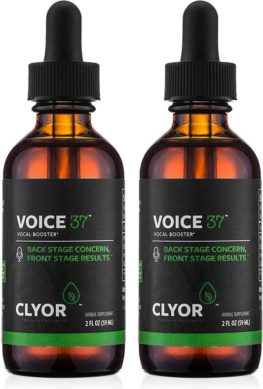 Voice37 Herbal Vocal Booster for Singers - Natural Relief 2 Pack
