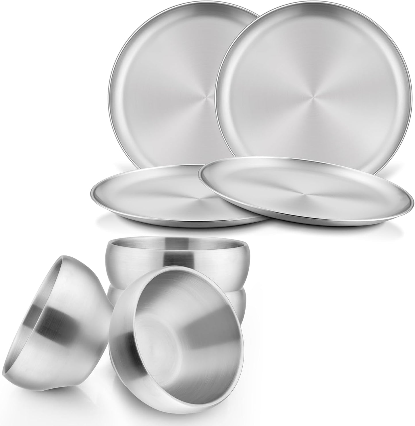 HaWare Kids Plates and Bowls Set for Safe Self-Feeding