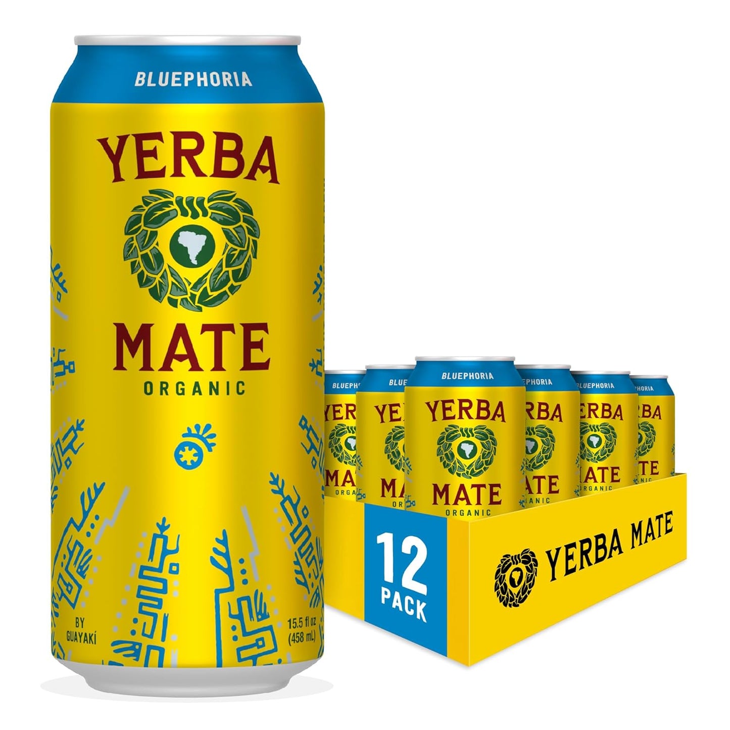 Yerba Madre Organic Yerba Mate Bluephoria Energy Drink Alternative