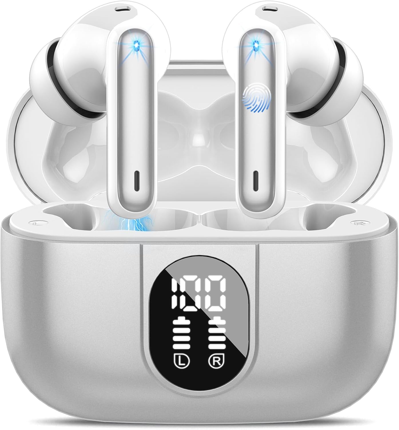 Csasan Wireless Earbuds: HiFi Stereo Sound, 40H Playtime, IP7 Waterproof