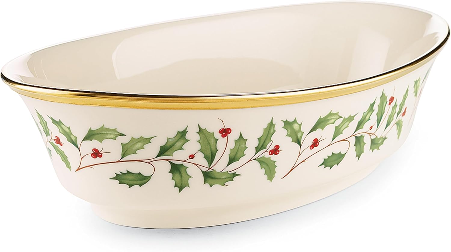 Lenox Holiday Vegetable Bowl for Elegant Christmas Hosting
