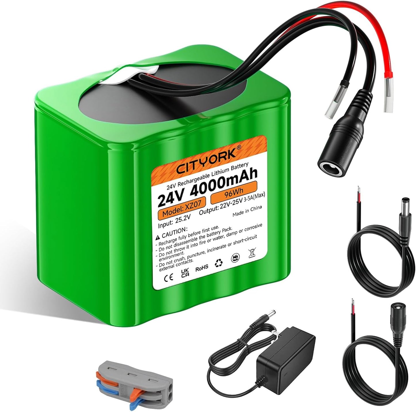 Rechargeable 24V Lithium Battery Pack for DIY Projects and Toys