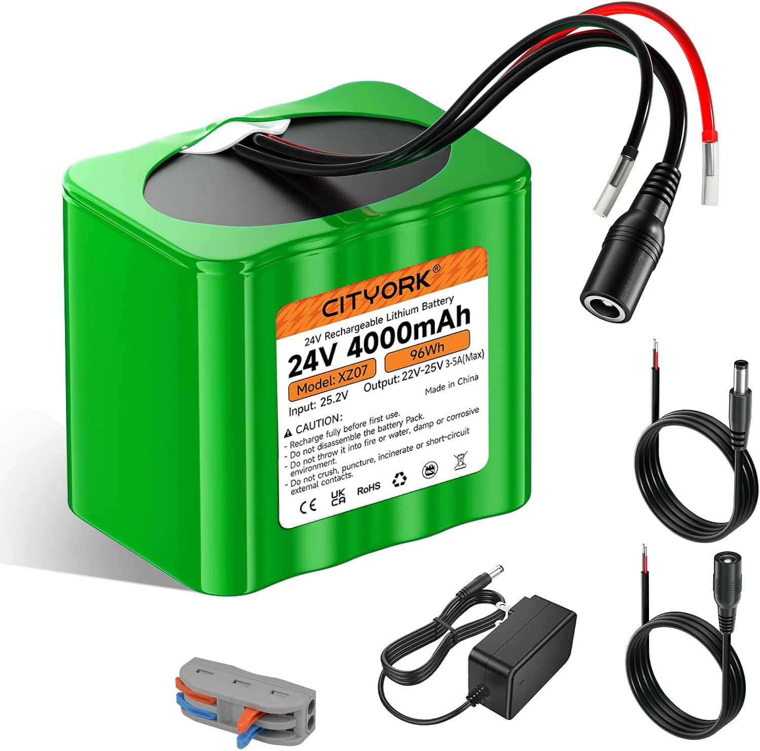 Rechargeable 24V Lithium Battery Pack for DIY Projects and Toys