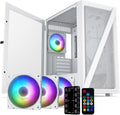 Vetroo M05 Micro ATX PC Case with Tempered Glass - High Airflow Design