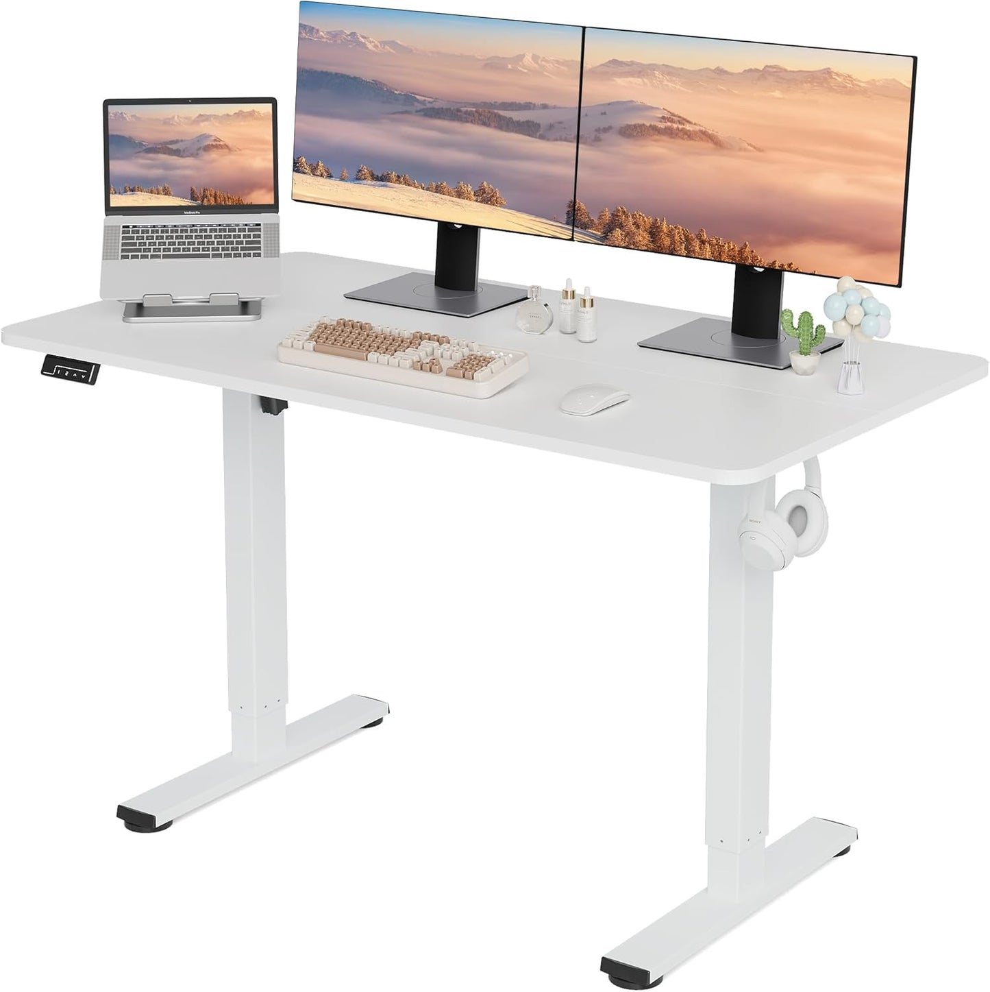 LongKe Electric Standing Desk - Ergonomic Height Adjustable