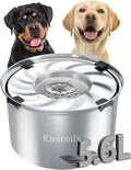 5.6L Stainless Steel Dog Water Bowl - Slow, No Spill Design