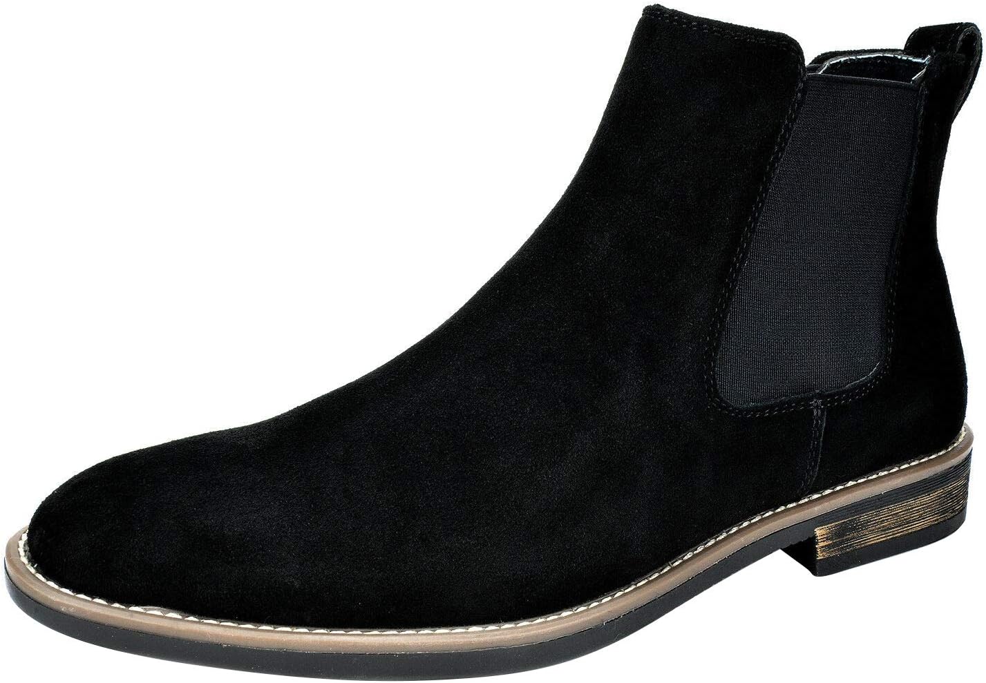 Bruno Marc Men's Suede Leather Chelsea Ankle Boots for Comfort