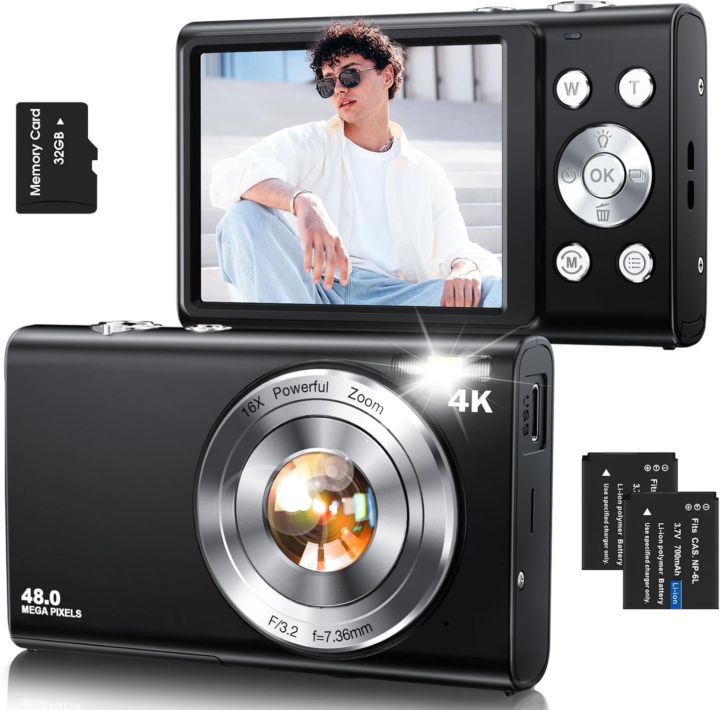 4K Vlogging Camera with Autofocus
