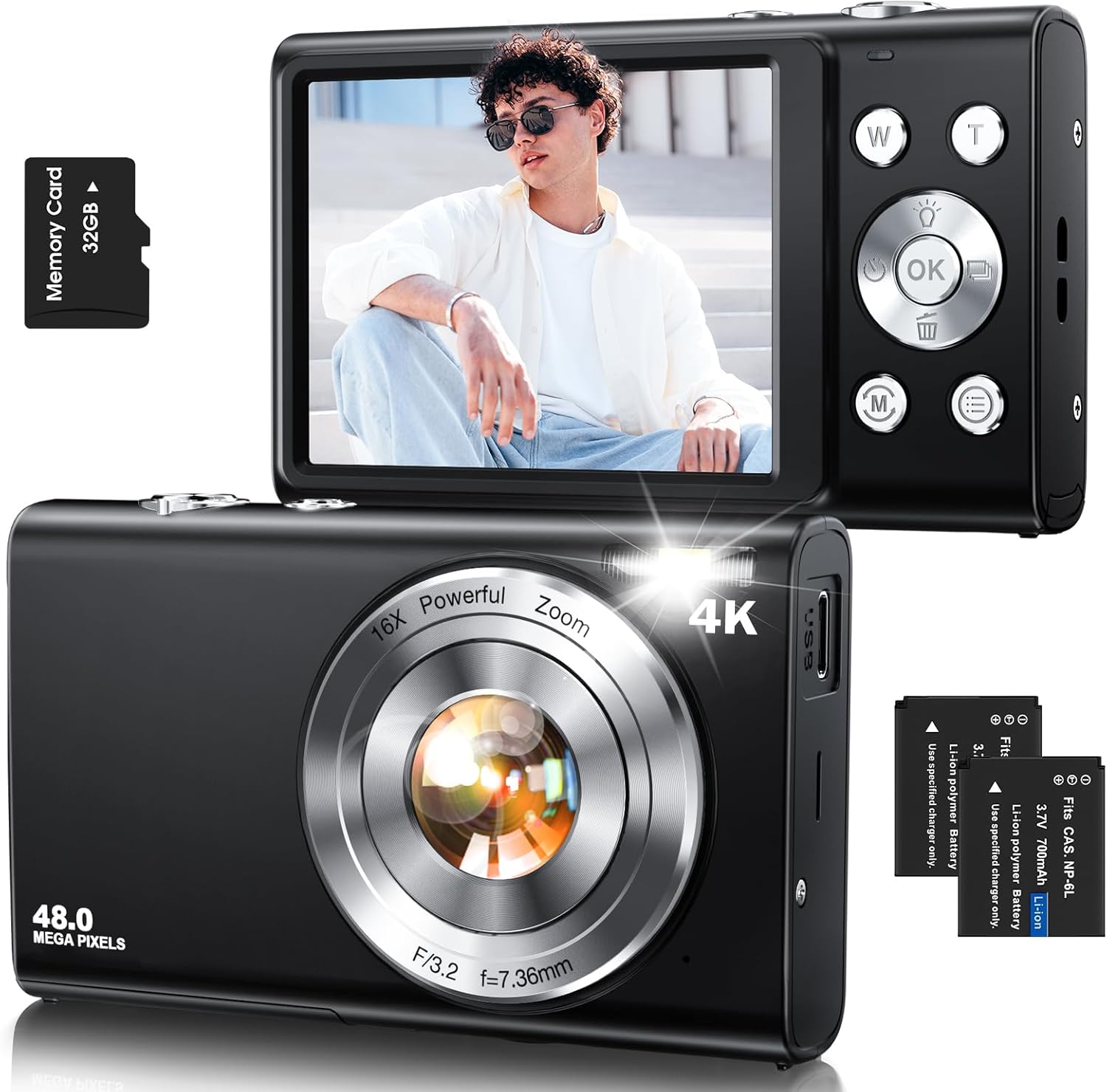 4K Vlogging Camera with Autofocus