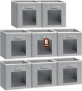 Bins for Closet Organization Cubby Storage Organizer with Window - Set