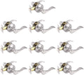 Satin Nickel Passage Door Lever Handles - Durable Wave Style