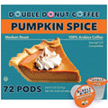 Double Donut Pumpkin Spice Coffee Pods, Medium Roast - 72 Count