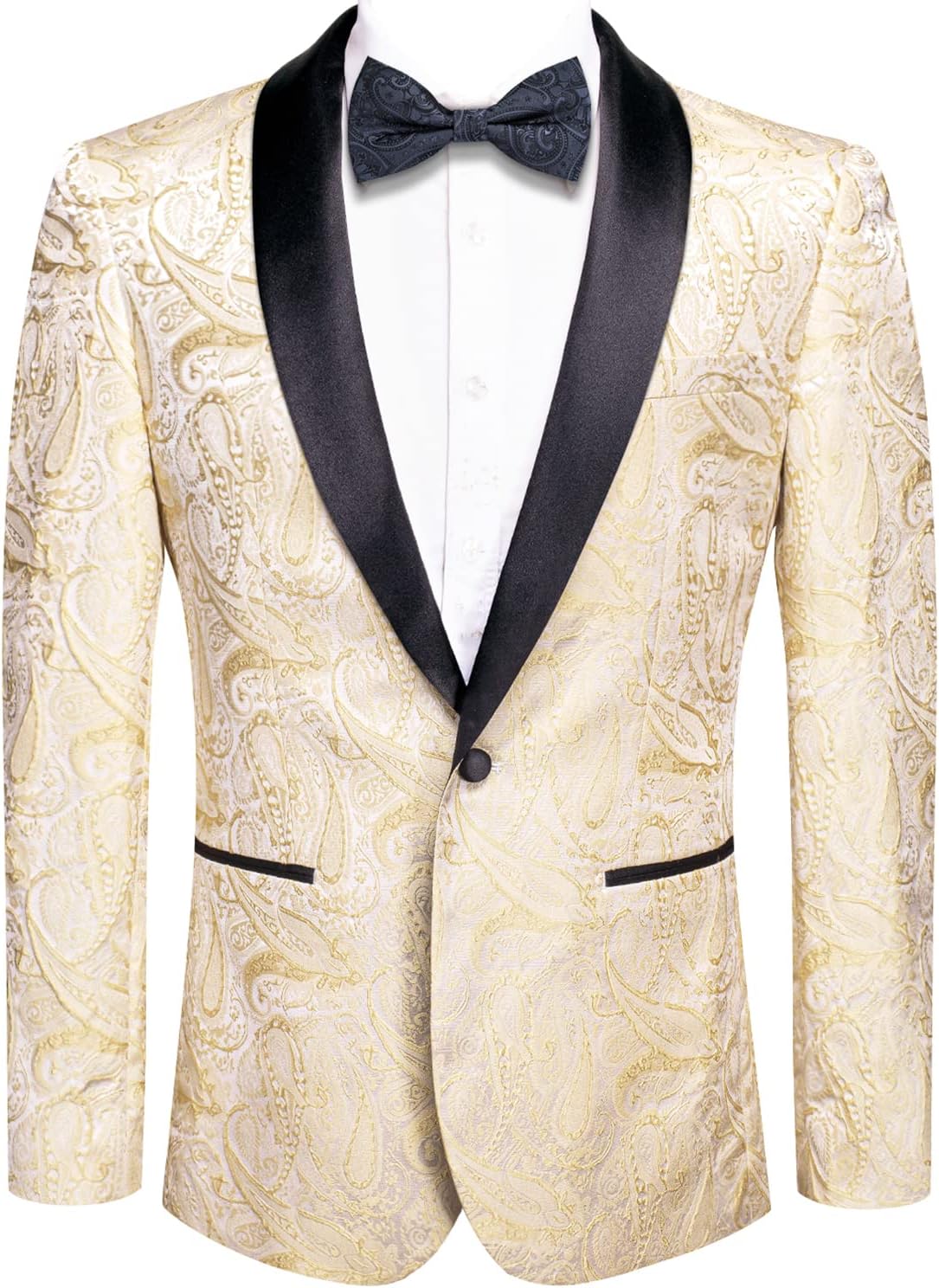 Hi-Tie Stylish Men Suit Jacket Blazer for Elegant Occasions
