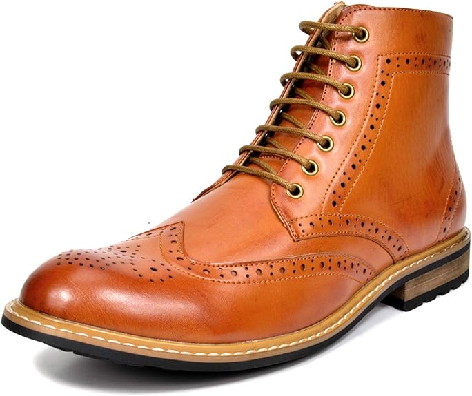 Bruno Marc Men's Dress Ankle Motorcycle Boots for Stylish Comfort