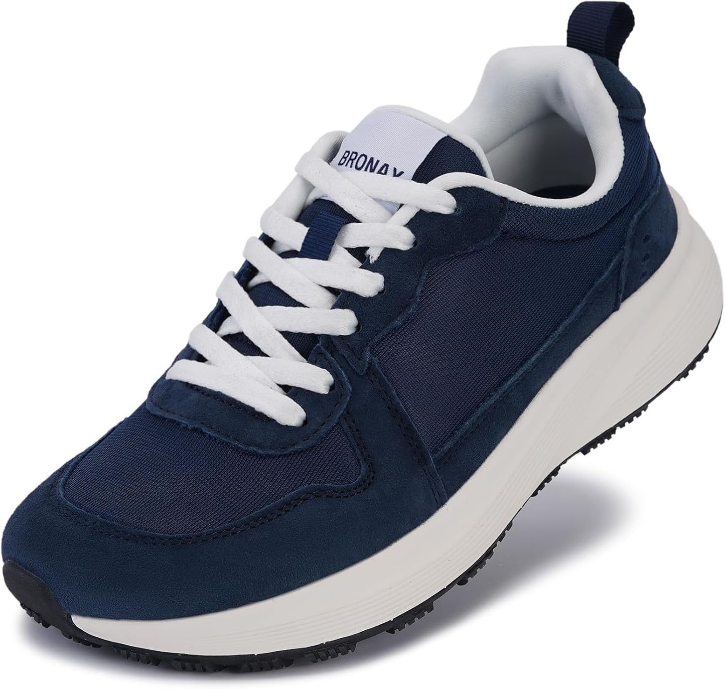 BRONAX Womens Wide Toe Box Athletic Casual Shoes for Comfort