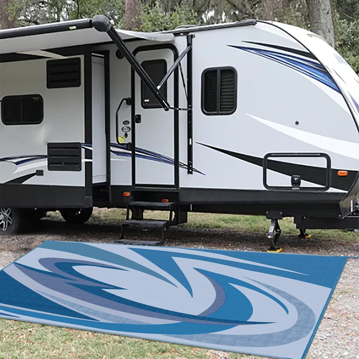 EEZ RV Products 9ftx18ft Heavy Duty Reversible Outdoor Mats