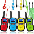 Walkie Talkies for Kids Rechargeable 4-Pack - Long Range, Easy Use
