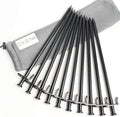Unbreakable 12 Steel Tent Stakes - Set of 10