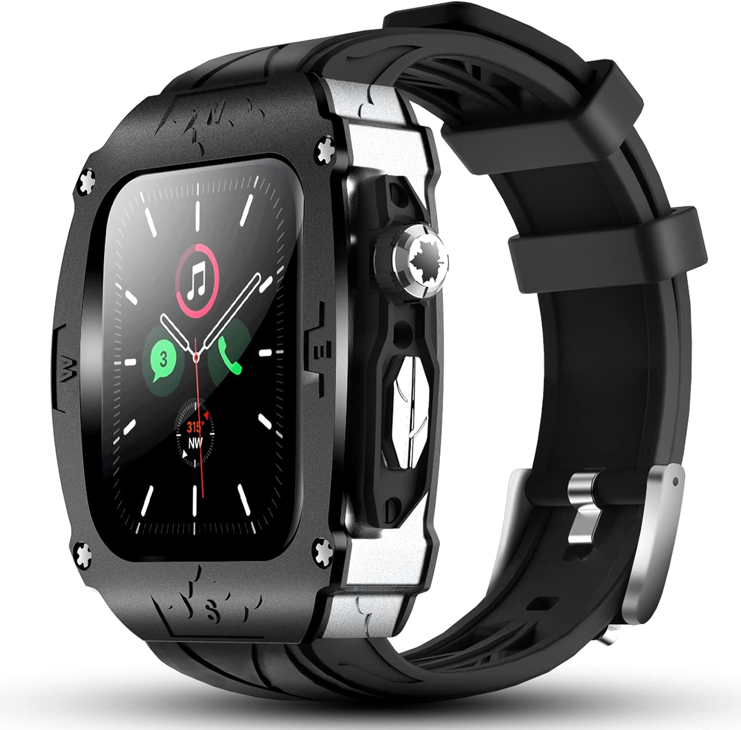 Luxury Metal Case for Apple Watch 8 7 6 5 4 SE 44mm 45mm