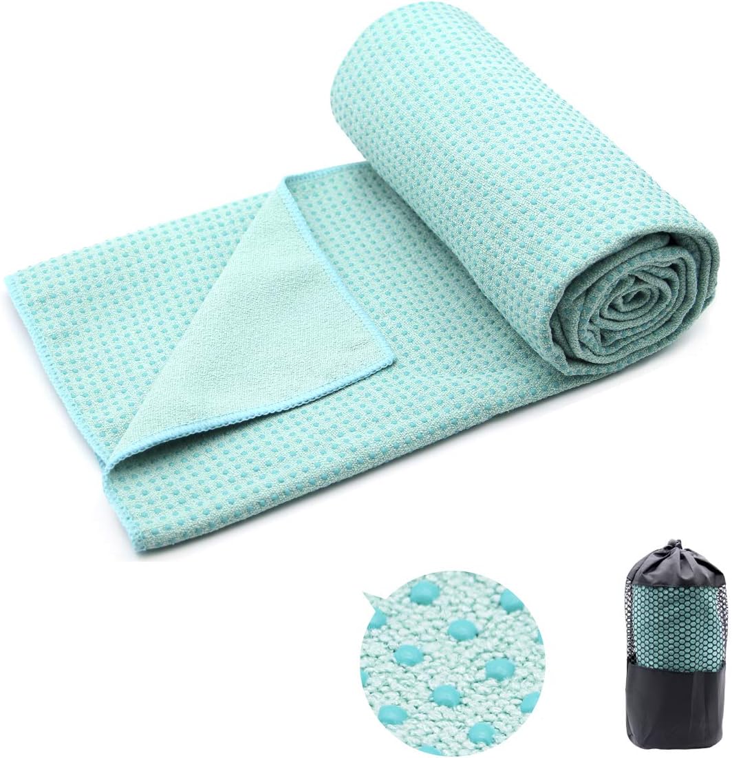 Sweat Absorbent Non-Slip Hot Yoga Towel by Eunzel