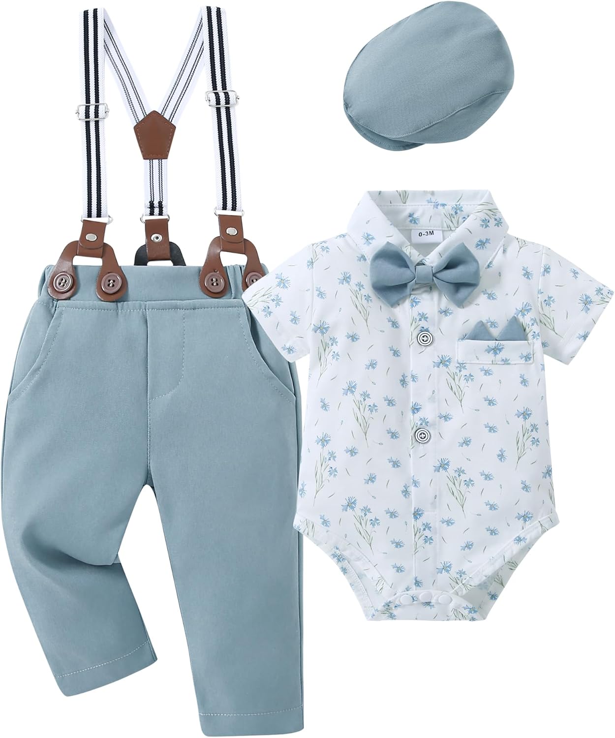YALLET Baby Boy Clothes Suit for Newborns - Stylish Outfit Set