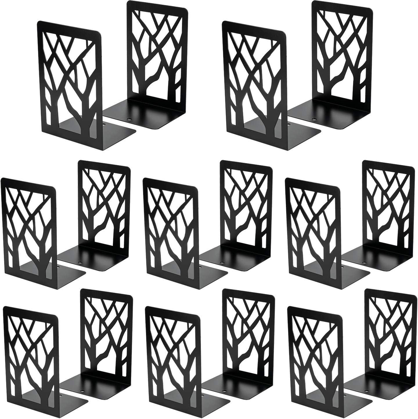 MaxGear Book Ends Tree Design Modern Bookends for Shelves
