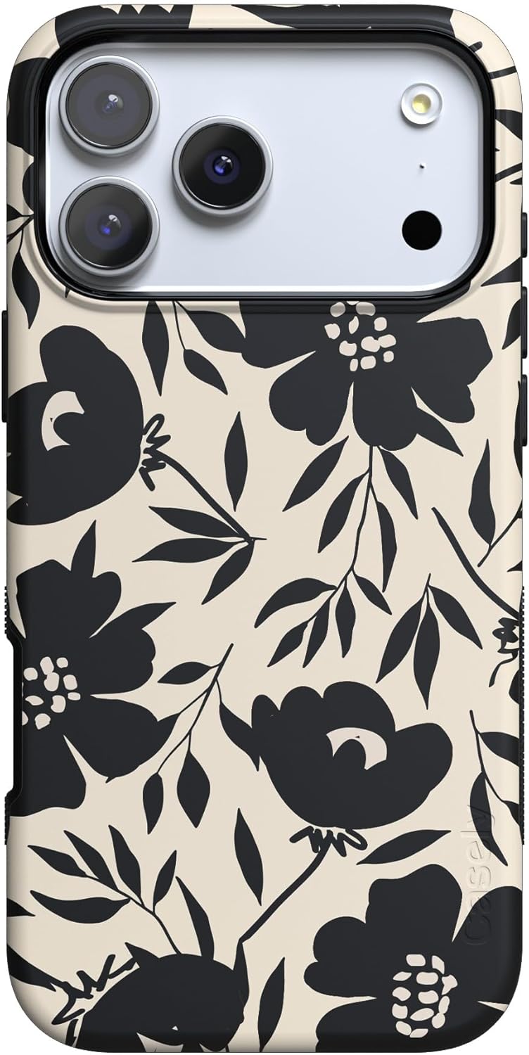 Casely iPhone 17 Pro Case - Dark Fantasy Floral Design