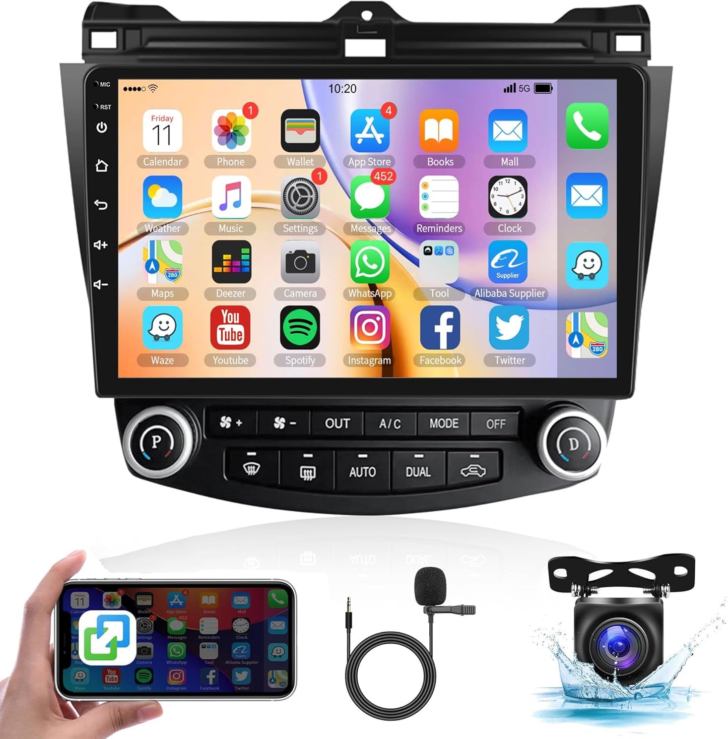 Car Radio for Honda Accord 2003-2007 with Touchscreen GPS