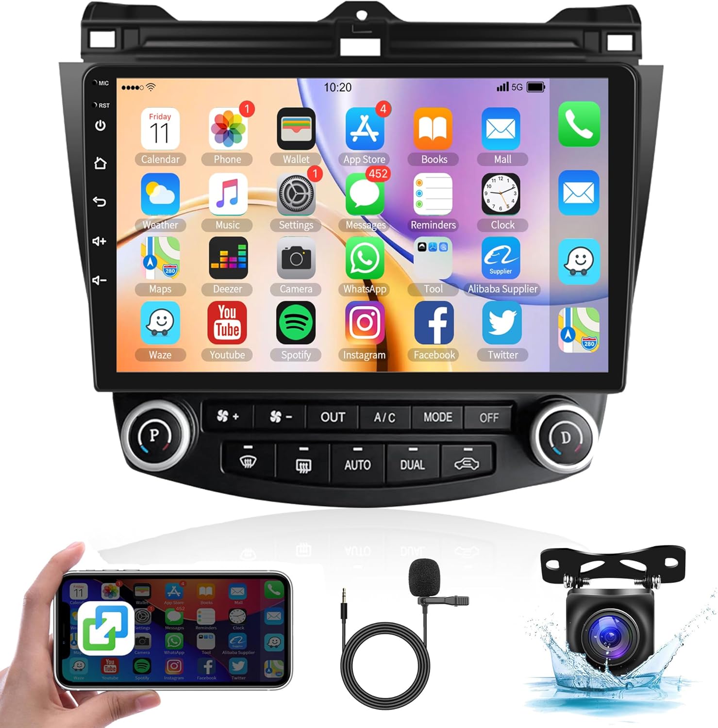 Car Radio for Honda Accord 2003-2007 with Touchscreen GPS