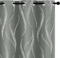 Yakamok Blackout Curtains 84 in Length Grey - Thermal Room Darkening