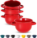 French Onion Soup Crocks with Handles - Oven to Table Ceramic Set