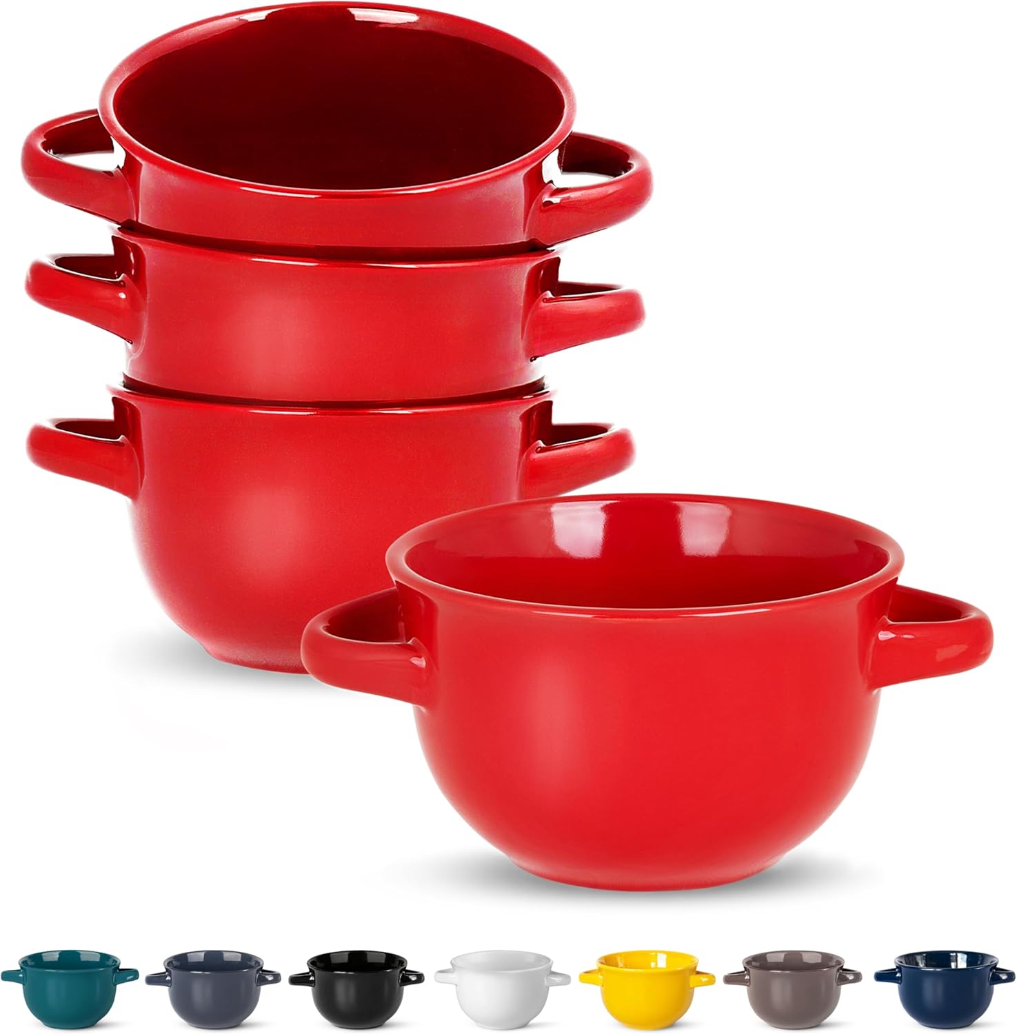 French Onion Soup Crocks with Handles for Delicious Meals