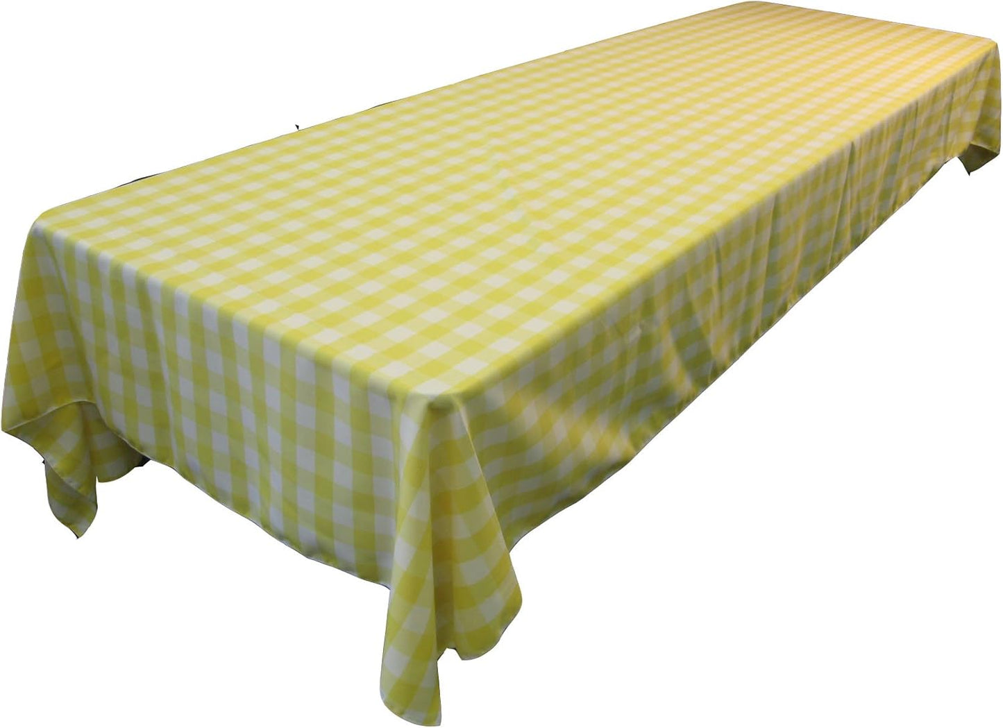Gingham Checkered Rectangular Tablecloth for Elegant Dining