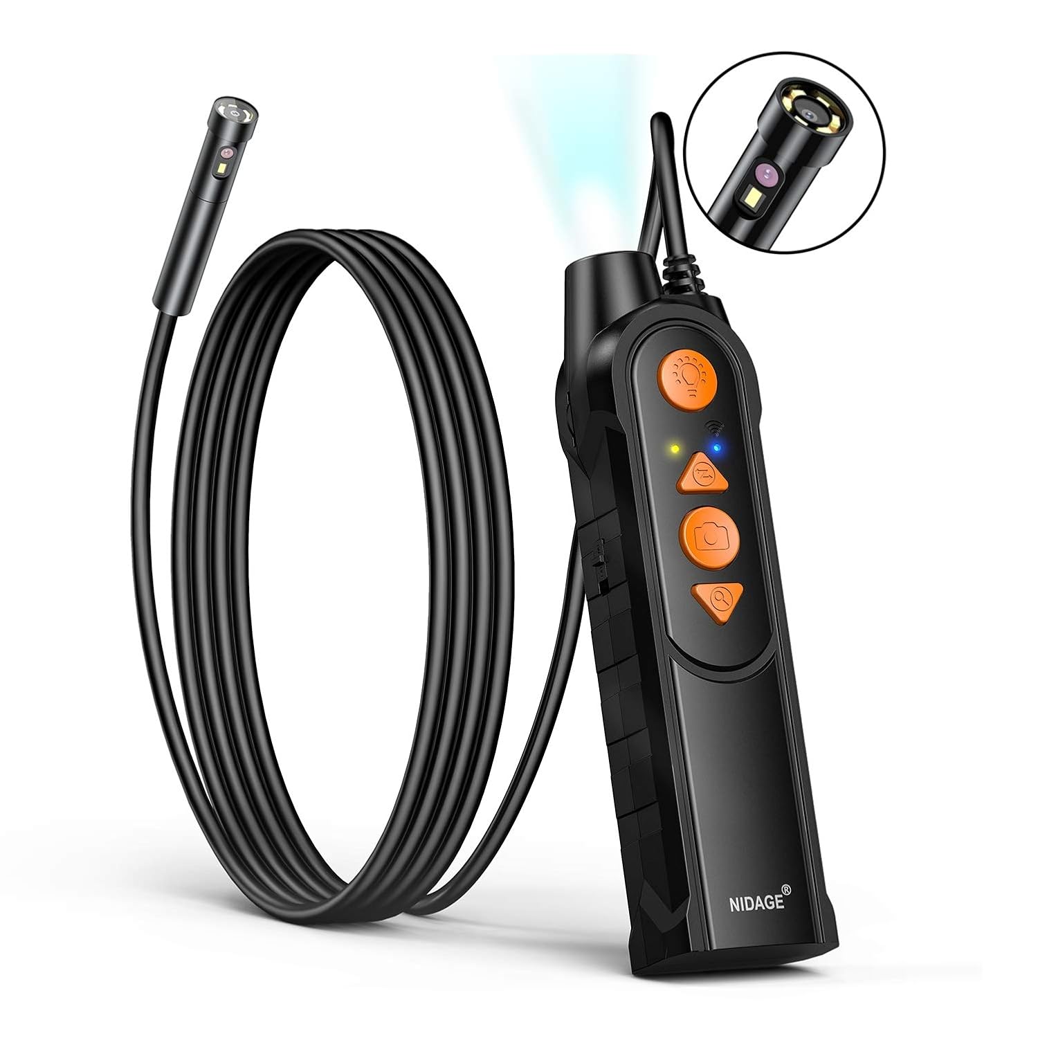 0.197inch Dual Lens Wireless Endoscope Camera for Inspections
