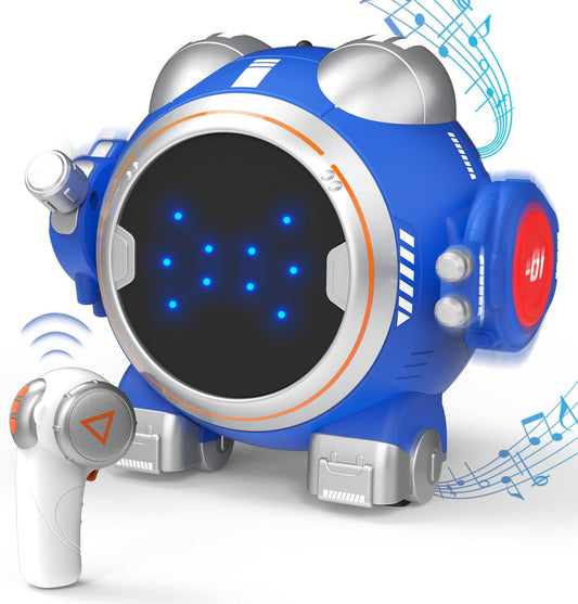 Touch Sensor RC Robot: Move, Dance, Play! (Blue)